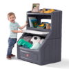 Step2 Lift & Hide Toddler Bookcase Storage Chest Gray
