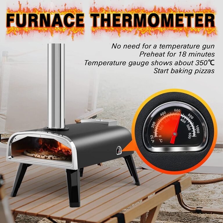 aidpiza Pizza Oven Outdoor 12" Wood Fired Pizza Ovens Pellet Pizza Stove for Outside, Portable