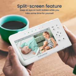 Babysense V43: Baby Monitor with Camera & Split Screen Display