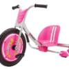 Razor FlashRider 360 Tricycle with Sparks - Pink, 16" Front Wheel, Welded Steel Frame Trike, Ride-On Toy for Kids Ages 6 and Up, Unisex