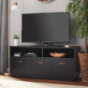 Mainstays 3-Door TV Stand Console for TVs up to 50", Blackwood
