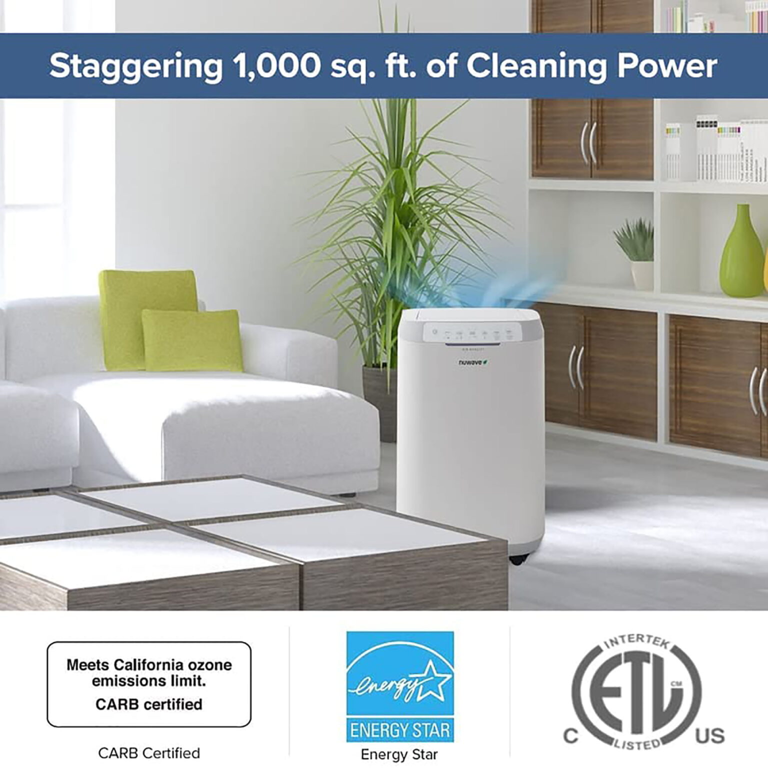 NUWAVE OxyPure Zero BioGuard Air Purifier, Never Purchase Replacement