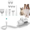 neabot P1 Pro Pet Grooming Kit & Vacuum Suction 99% Pet Hair, Professional Grooming Clippers with 5 Proven Grooming Tools for Dogs Cats and Other Animals