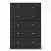 Tvilum Studio 5 Drawer Chest, Black