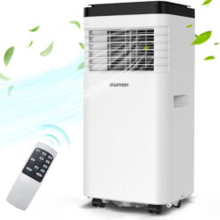 Vebreda 8,000 BTU Portable Air Conditioner with Comfort Sense Remote and Window Kit, White, 1BR328K