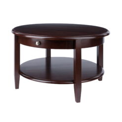 Winsome Wood Concord Round Coffee Table, Walnut Finish