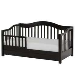 Dream on Me Toddler Day Bed with Storage, Black