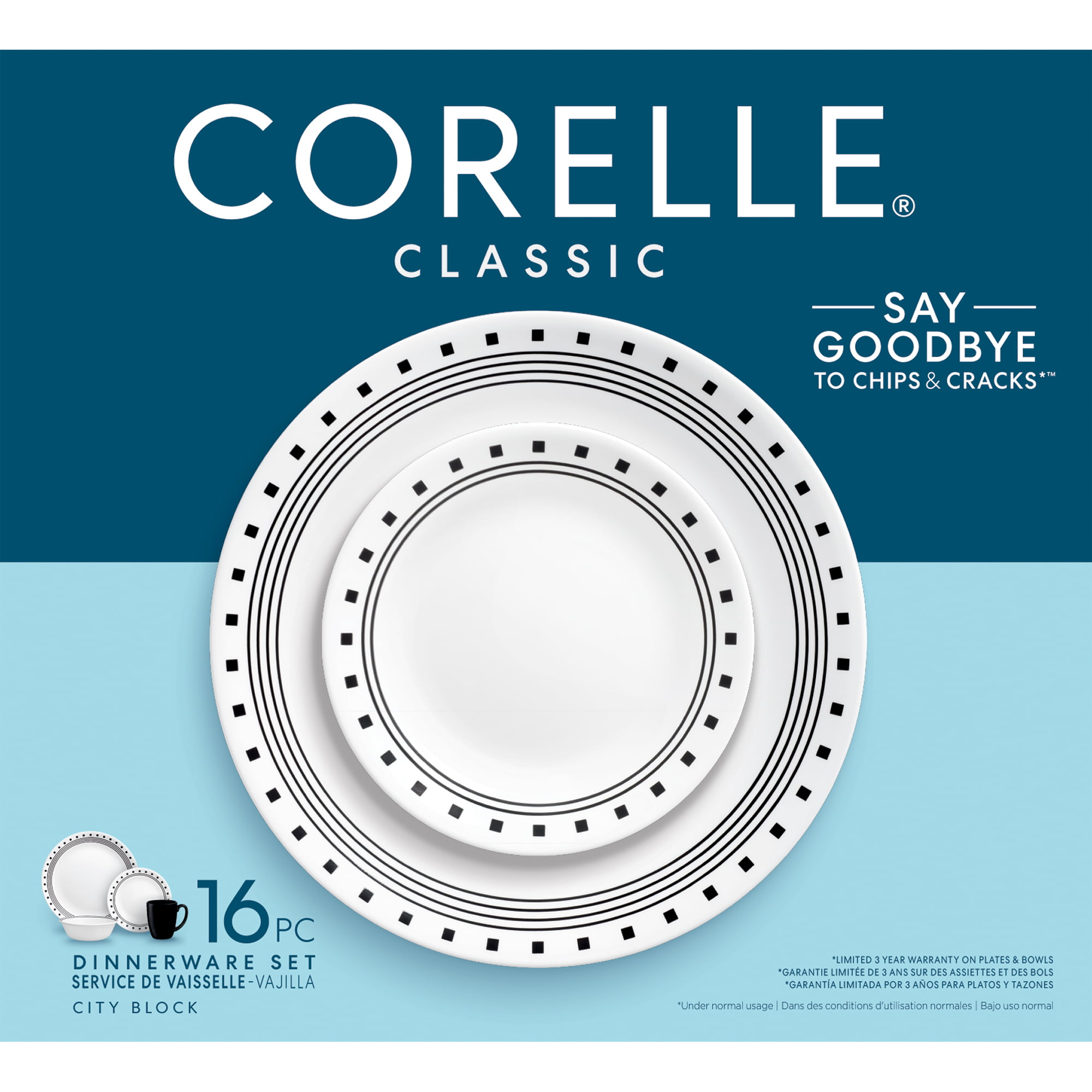 Corelle 16-Piece Dinnerware Set | City Block