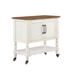 The Pioneer Woman Two-Tone Kitchen Cart, White