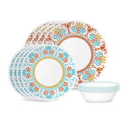 Corelle Global Collection Terracotta Dreams 18-piece Dinnerware Set, Service for 6