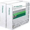 Filterbuy 20x25x6 MERV 8 Pleated HVAC AC Furnace Air Filters for Aprilaire Space-Gard (2-Pack)