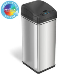 iTouchless 13 gal Odor Absorbing Automatic Stainless Steel Kitchen Garbage Can