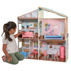 KidKraft Designed by Me™: Magnetic Makeover Wooden Dollhouse with Accessories