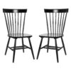 SAFAVIEH Parker 17''H Spindle Dining Chair Set of 2 Black