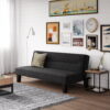 DHP Kebo Futon with Microfiber Cover, Black