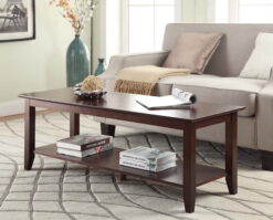 Convenience Concepts American Heritage Coffee Table with Shelf, Espresso