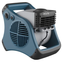 Lasko 15 inch Pivoting Misto Outdoor Misting Fan with GFCI Cord and 3 Speeds, 7054, Blue and Gray