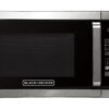 BLACK+DECKER EM925AJK-P1 0.9 Cu. Ft. Microwave With Pull Handle, Stainless Steel