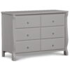 Delta Children 6 Drawer Dresser, Greenguard Gold Certified, Gray