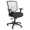 Alera Elusion Series Mesh Mid-Back Swivel/Tilt Chair, Black/White