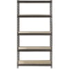 Muscle Rack 30"W x 12"D x 60"H 5-Shelf Steel Freestanding Shelves, Silver