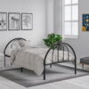 BK Furniture Brooklyn Classic Metal Bed, Twin, Black