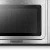 BLACK+DECKER EM036AB14 Digital Microwave Oven with Turntable Push-Button Door, Child Safety Lock, Stainless Steel, 1.4 Cu.ft