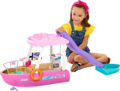 Barbie Dream Boat Playset with 20+ Accessories Including Dolphin, Pool and Slide