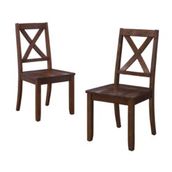 Better Homes & Gardens Maddox Crossing Dining Chairs, Set of 2, Mocha