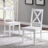 Better Homes & Gardens Maddox Crossing Dining Chairs, Set of 2, White