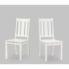 Better Homes and Gardens Bankston Dining Chair, Set of 2, White