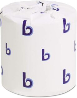 Boardwalk B6180 125 ft. 2-Ply Septic Safe Toilet Tissue - White (500 Sheets Roll, 96 Rolls Carton)