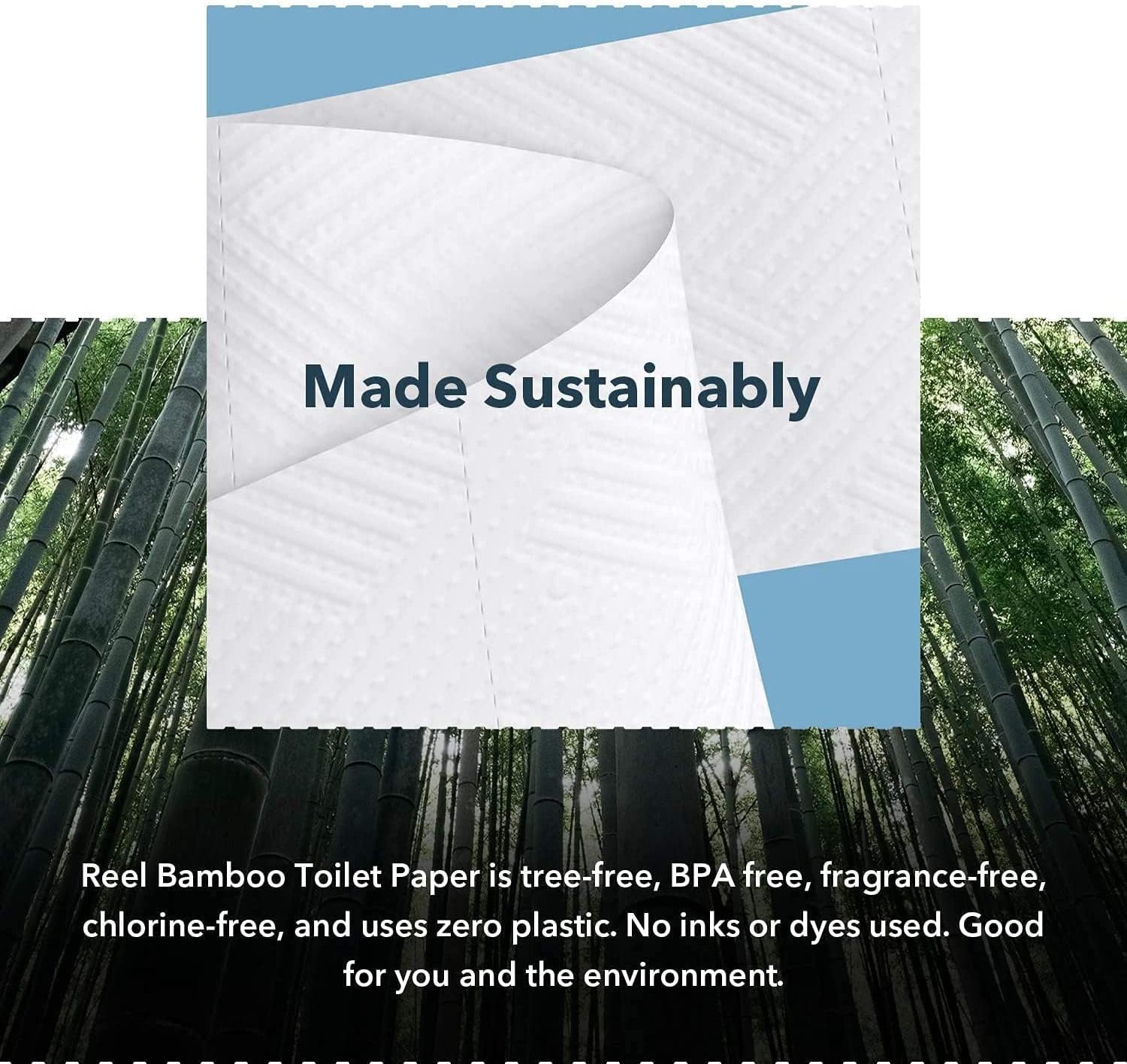 Bulk Reel Premium Bamboo Toilet Paper - 2 Pack - 48 Rolls of