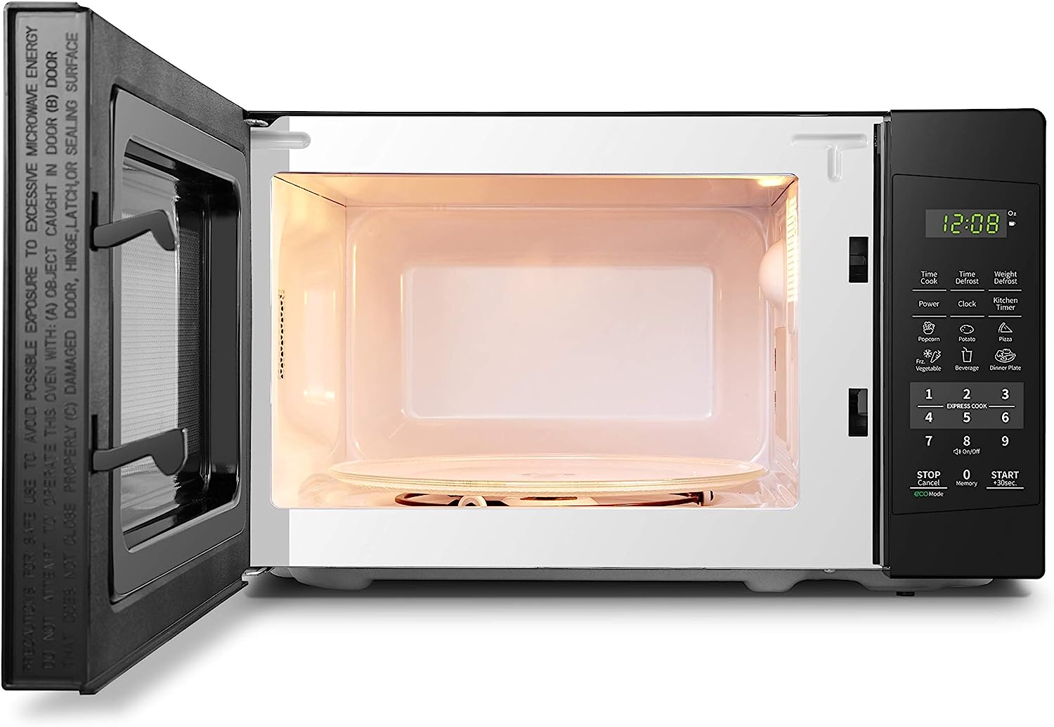 COMFEE' EM720CPL-PMB Countertop Microwave Oven with Sound On/Off