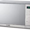 COMMERCIAL CHEF Small Microwave 0.7 Cu. Ft. Countertop Microwave with Digital Display, Stainless Steel Microwave with 10 Power Levels, Outstanding Portable Microwave with Convenient Push Button