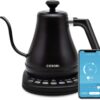 COSORI Electric Gooseneck Kettle Smart Bluetooth with Variable Temperature Control, Pour Over Coffee Kettle & Tea Kettle, 100% Stainless Steel Inner Lid & Bottom, Quick Heating, Matte Black
