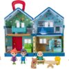 CoComelon Deluxe Family House Playset with Music and Sounds - Includes JJ, Family, Friends, Shark Potty, Crib, Sofa, Chair, High Chair, Dining Room Table, Fridge, Activity Sheet