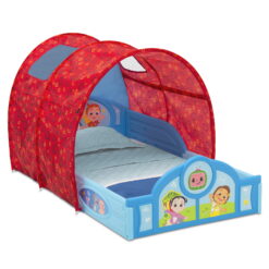 CoComelon Sleep and Play Toddler Bed with Tent by Delta Children