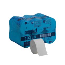 Compact Coreless 2-Ply Recycled Toilet Paper by GP PRO (Georgia-Pacific), 19378, 1,500 Sheets Per Roll, 18 Rolls Per Case