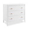 Delta Children Casey 3 Drawer Dresser, Bianca White/Natural