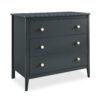 Delta Children Casey 3 Drawer Dresser, Charcoal Grey/Natural