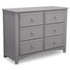 Delta Children Mason 6 Drawer Dresser, Grey