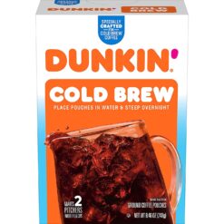 Dunkin' Cold Brew Ground Coffee Packs, 8.46 Ounces (Pack of 6)