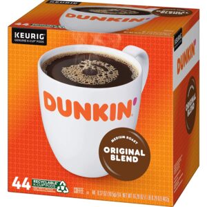 Dunkin' Original Blend Medium Roast Coffee, 176 Keurig K-Cup Pods(44 count,pack of 4)