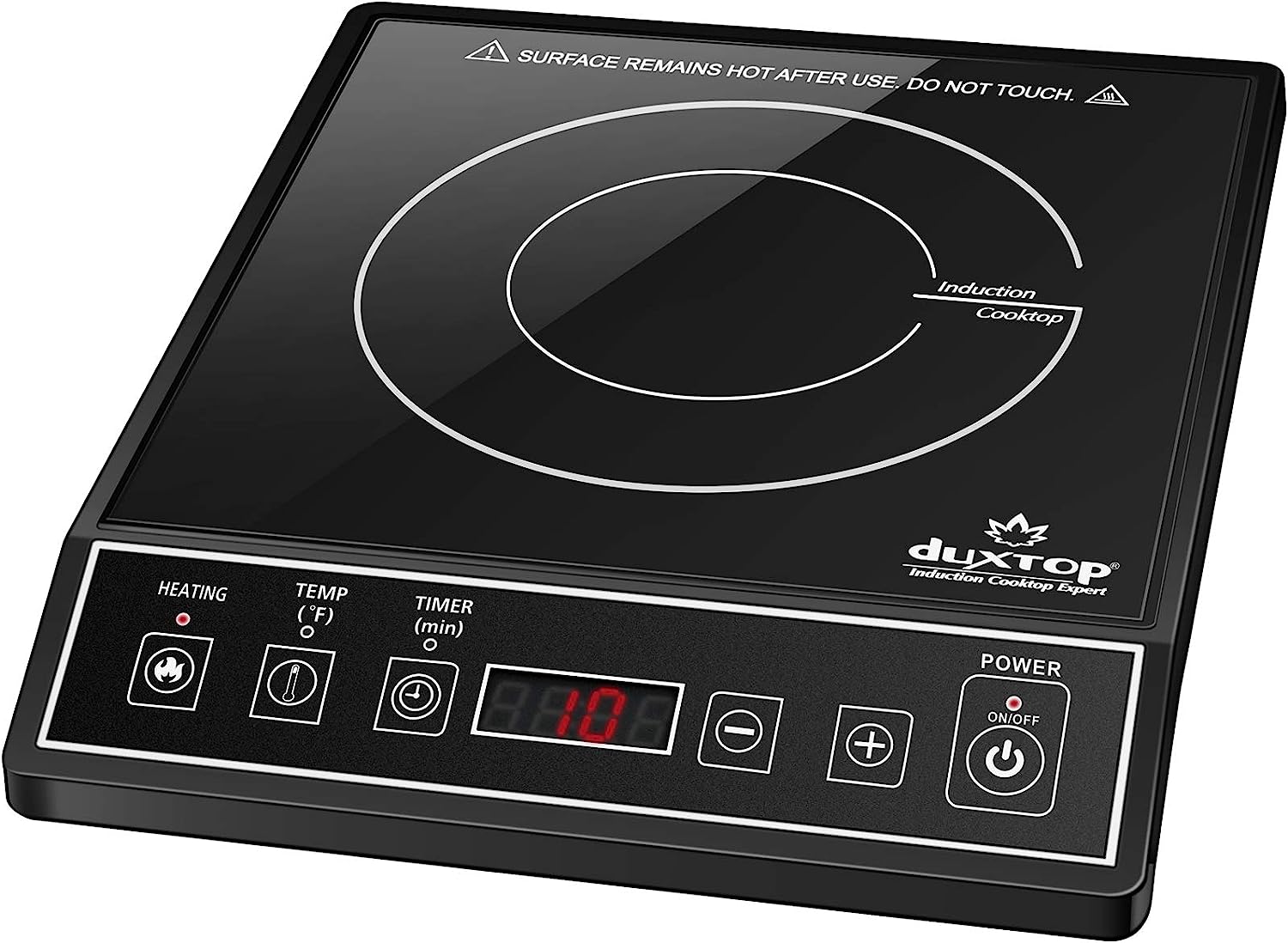 Duxtop 1800W Portable Induction Cooktop Countertop Burner, Black  9100MC/BT-M20B