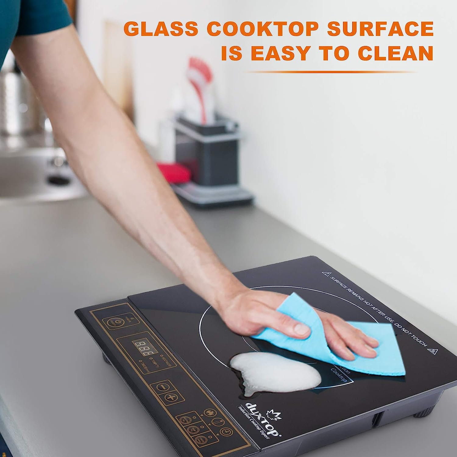 Duxtop Portable Induction Cooktop High End Full Glass Induction