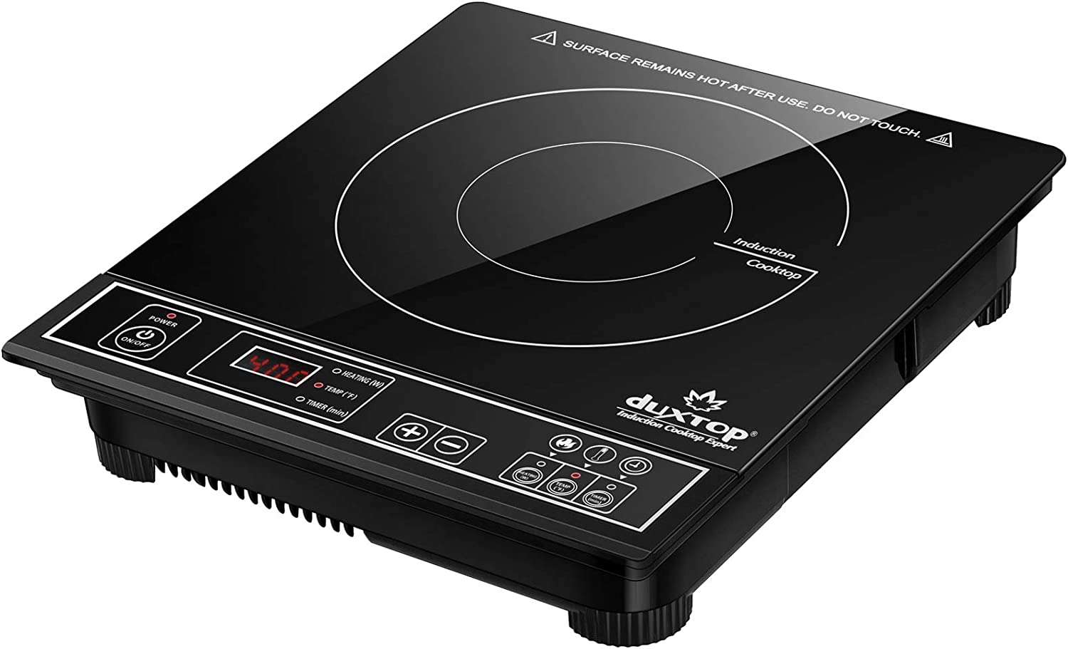 Duxtop 1800W Portable Induction Cooktop, Countertop Burner Included 5.7  Quarts Professional Stainless Steel Cooking Pot with Lid, Heavy  Impact-bonded