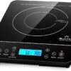 Duxtop Portable Induction Cooktop, Countertop Burner Induction Hot Plate with LCD Sensor Touch 1800 Watts, Black 9610LS BT-200DZ