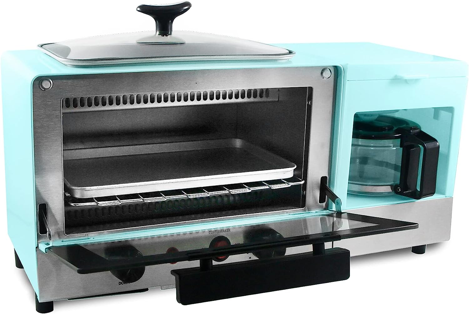 2-Slice Toaster Oven with 15-Min Timer & Temperature Controls