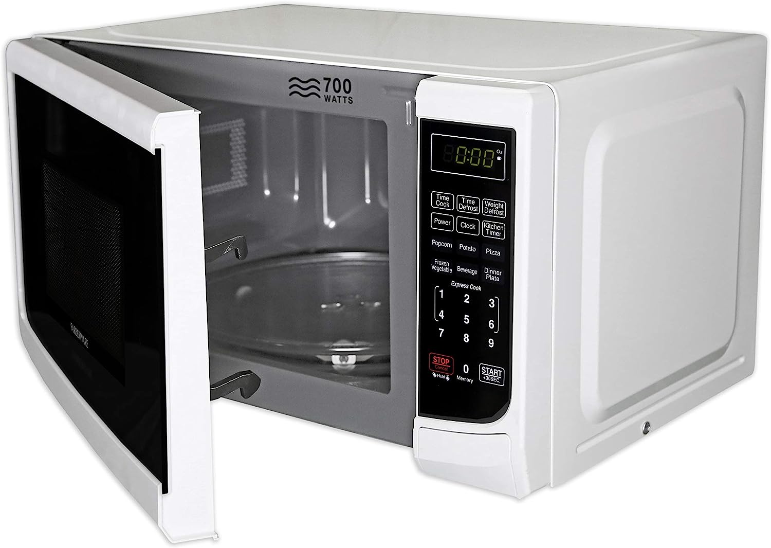 Retro 0.7 Cubic Foot 700-Watt Countertop Microwave Oven - Black